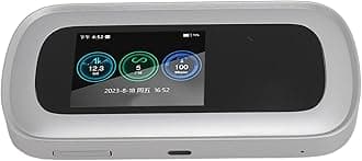 5G WiFi Mobile Hotspot, Portable WiFi Device, Compact Hotspot with SIM Slot for Android 11, 2.5 Inch Screen, 10000mAh Power Bank, Global Use