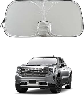 Audi Q3 Q4 Q5 Windshield Sun Shade, Custom Fit Foldable Front Window Sunshade Protector, Blocks UV Rays and Reduces Heat, Fits 2019–2026 Models