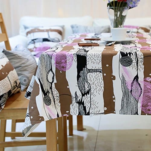 Tabgw Rectangular Tablecloth Dining Room Garden Hotel Cafe Restaurant table cover cloth European style woodpecker 140x220cm Home accessories