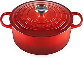 Le Creuset Enameled Cast Iron Signature Round Dutch Oven, 5.5 qt., Cerise