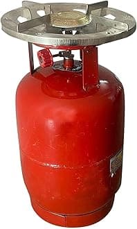 Iron Portable Single Burner Gas Stove, And 1 Complete Set Of Empty Cylinder Capactity (4 Kg)
