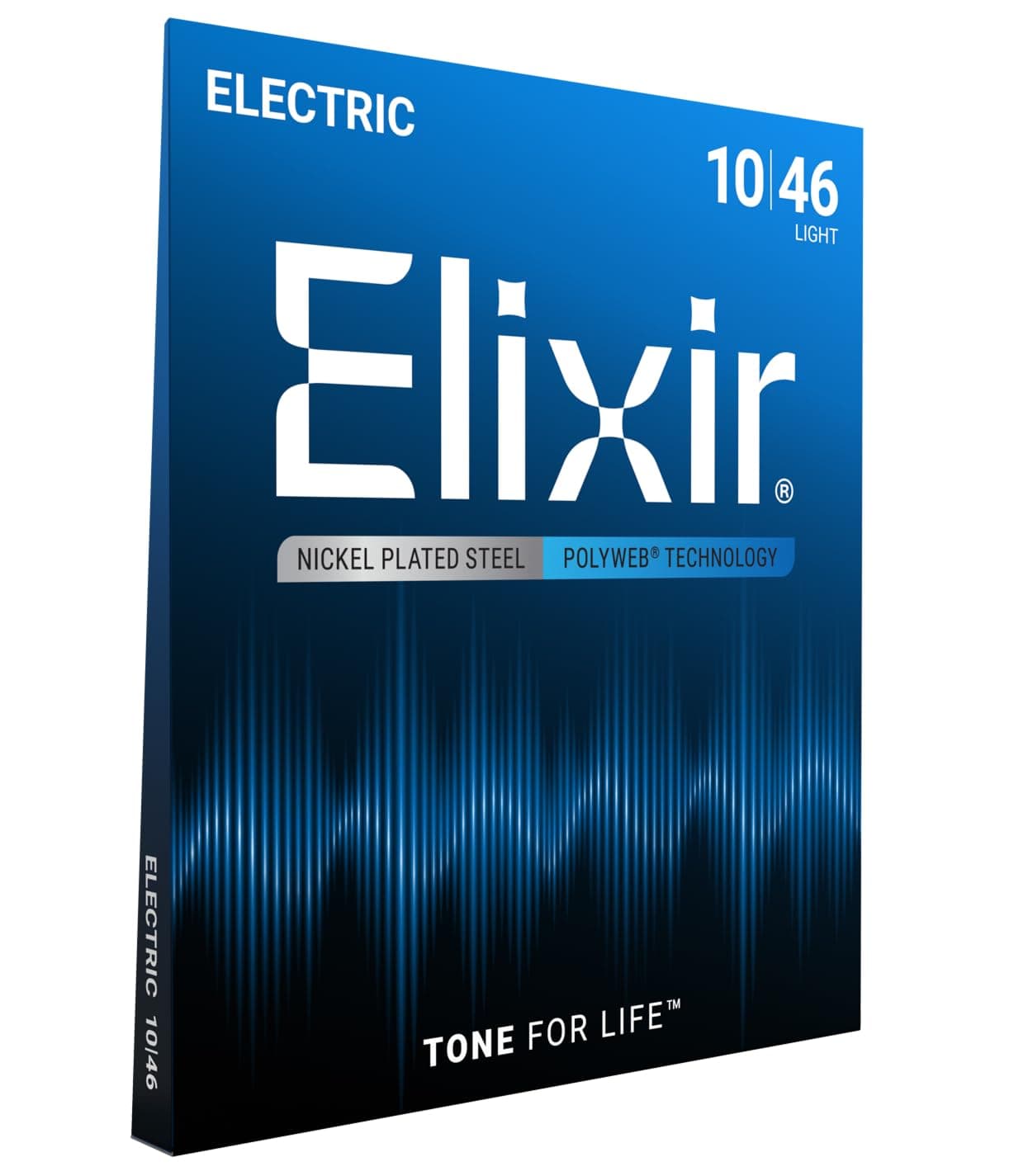 Strings, Electric Guitar Strings, Nickel Plated Steel with POLYWEB Technology, Longest-Lasting Warm Tone with Comfortable Feel, 6 String Set, Light 10-46