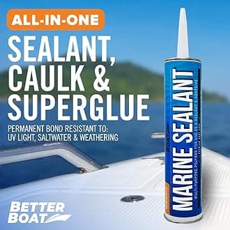 Better Boat Marine Sealant and Adhesive Waterproof Marine Grade Sealant for and RV - White 10oz