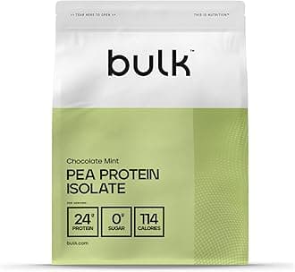 Bulk Pea Protein Isolate Powder, Vegan Protein Shake, Chocolate Mint, 1 kg