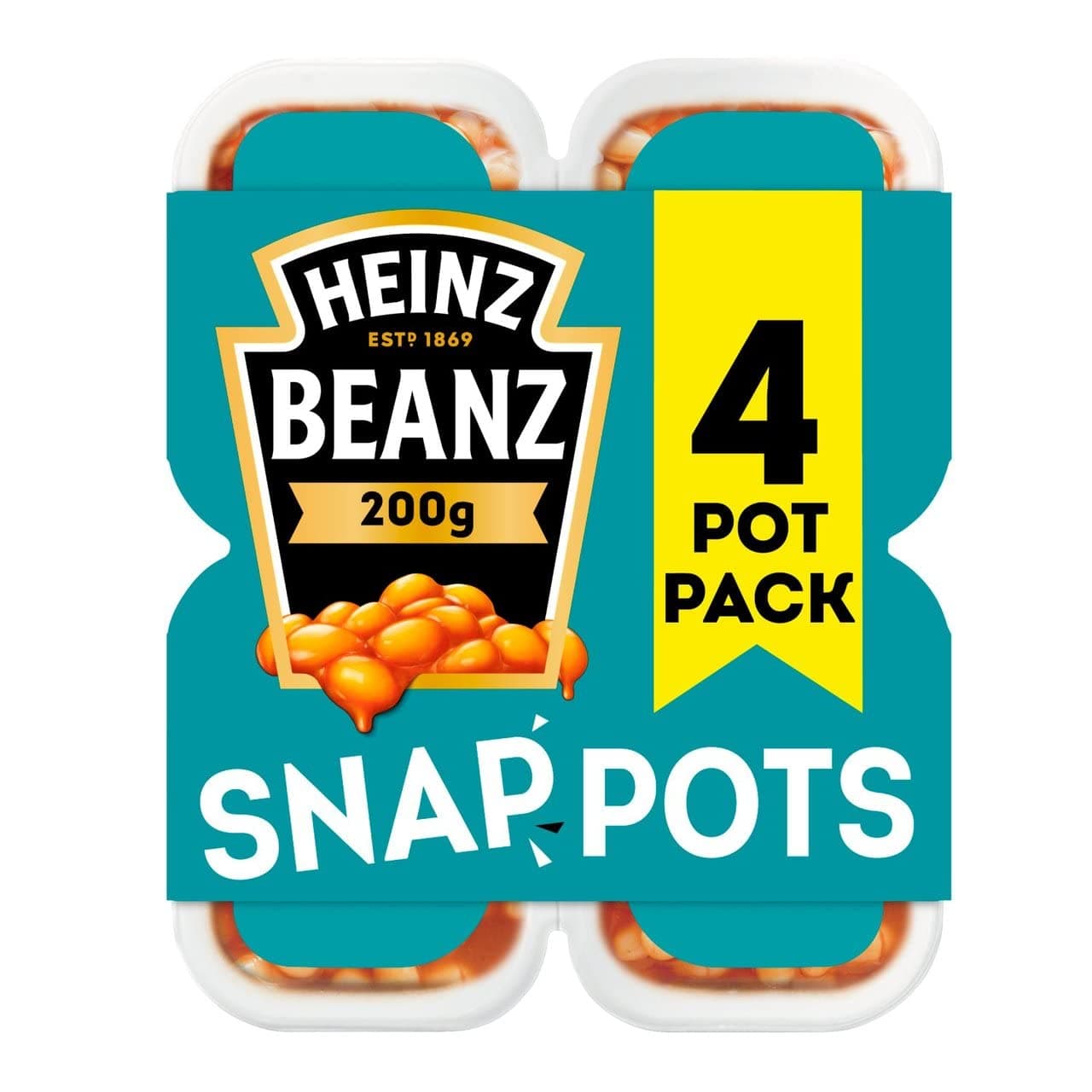 Beans Snap Pots, 4 count, 800 g