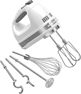 KitchenAid 9-Speed Hand Mixer - KHM926, White