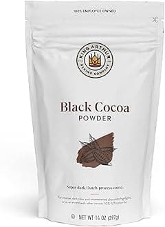 Black Cocoa: Dutch Processed Cocoa Powder for Baking - Intense Dark Chocolate Flavor, Unsweetened, Perfect for Cakes, Cookies & Frosting - 14 oz Resealable Bag