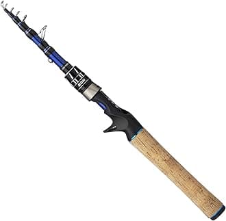 EOW XPEDITE PRO Portable Telescopic Casting and Spinning Fishing Rods, 24T Carbon Blanks & Solid Carbon Tip, Cork Handle, Travel Rod, Short Collapsible Rods