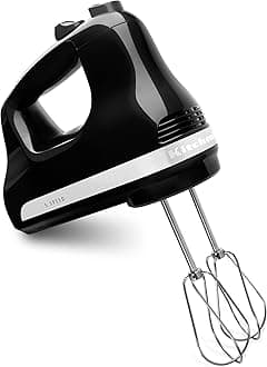 KitchenAid KHM512OB 5-Speed Hand Mixer, Onyx Black