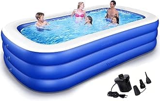 - Vunexo/Swimming Pool 10-Feet Swimming Pool Inflatable Bath Tubs for Adults Spa Swimming Bath Tub with Electric Pump 120x 72"x24" Inch - (Multi) (10-Feet)