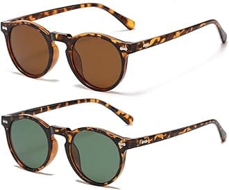 Gleyemor Kids Polarized Cute Round Sunglasses for Kids Girls Boys Age 3-8