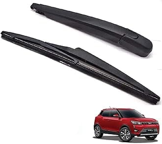 Kylo Rear Wiper Arm and Blade Set Suitablr for Mahindra XUV300 Perfect fitting 100% Scratch Proof Cleaning Natural Rubber with Teflon Coating