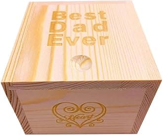 WASTIME Customized Engraved Wooden Watch, Casual Handmade Wood Watch for Men Women Husband Wife Dad Mom Son Family