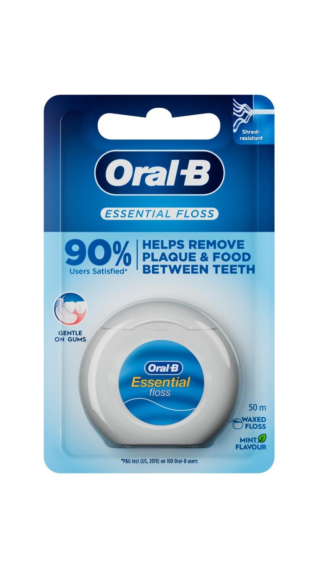 Oral-B Essential Floss Waxed Mint, 50m