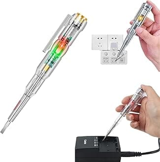 High-Brightness Intelligent Voltage Tester Pen – Multi-Function LED Test Pen with Screwdriver, Non-Contact Electric Power Detector for AC/DC Voltage Testing (1Pcs)