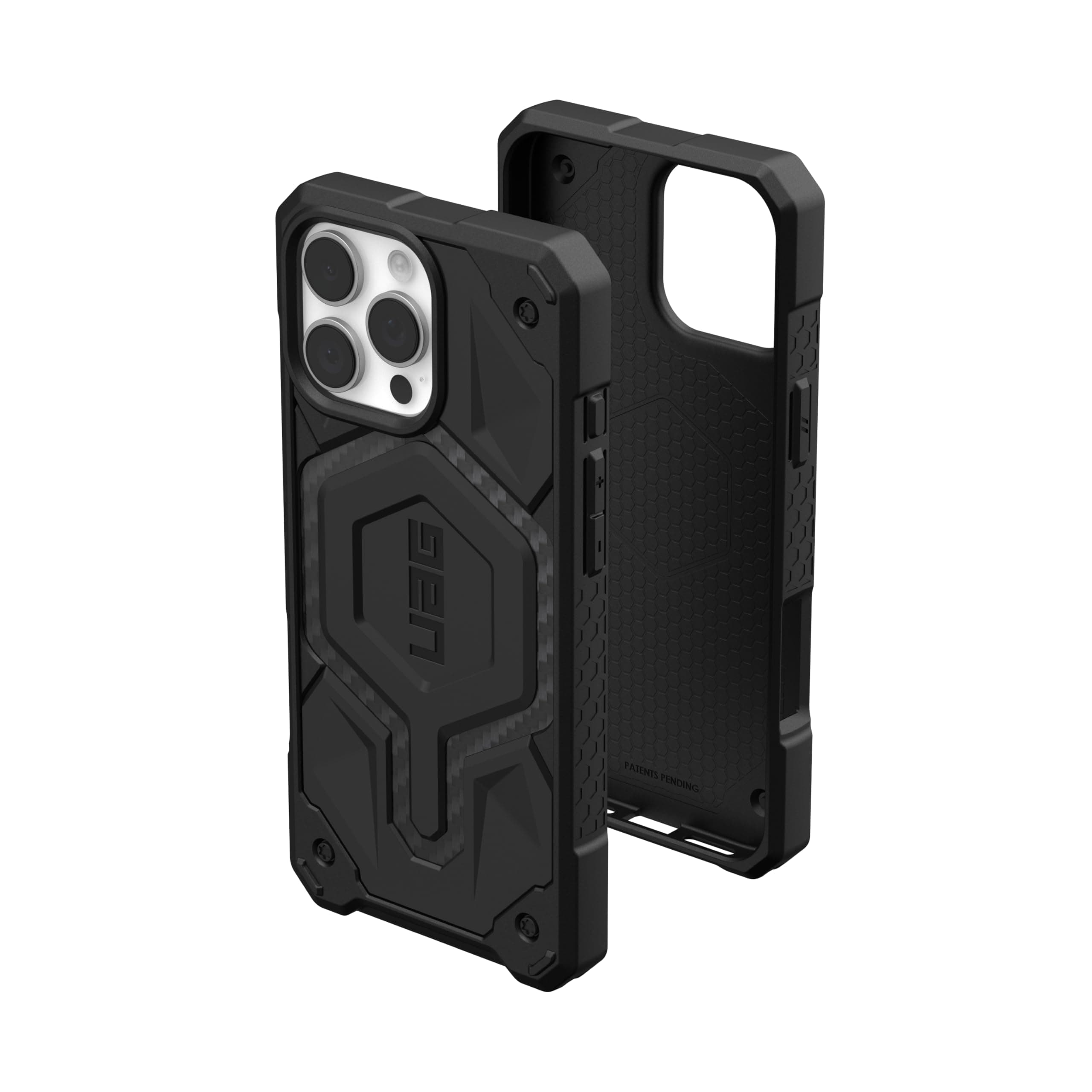 UAG Designed for iPhone 16 Pro Max Case 6.9" Monarch Pro - Compatible with MagSafe Charging Rugged Heavy Duty Shockproof Anti-Slip Military Grade Protective Cover, Carbon Fiber