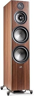 Polk Audio Reserve Series R700 Tower Speaker, 1" Tweeter, Dual 6.5" Woofers & Dual 8" Long-Throw Drivers, Hi-Res Certified, Dolby Atmos & IMAX Enhanced for Dynamic Home Theater Walnut Brown