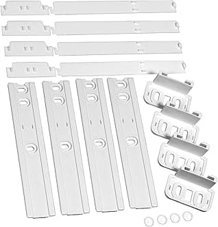 Spares2go Integrated Fridge Door Slide Mounting compatible with Beko Fixing Kit Slider (pack of 4)
