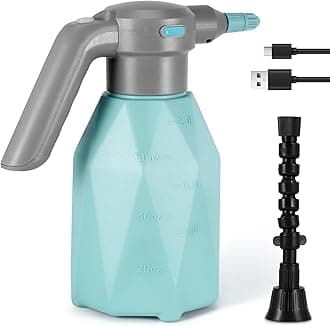Electric Spray Bottle Plant Mister, 2L Rechargeable Electric Water Sprayer, Automatic Watering Can Battery Powered with Adjustable Spout for Garden, Fertilizing, Cleaning