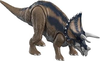 De-Lite Action Figures PVC Anime Movable Collectible Model Statue Toys (Light & Sound Rhino-Trex Dinosaur World Rebirth Collection Figure Super Premium Articulation, 15x30 cm)