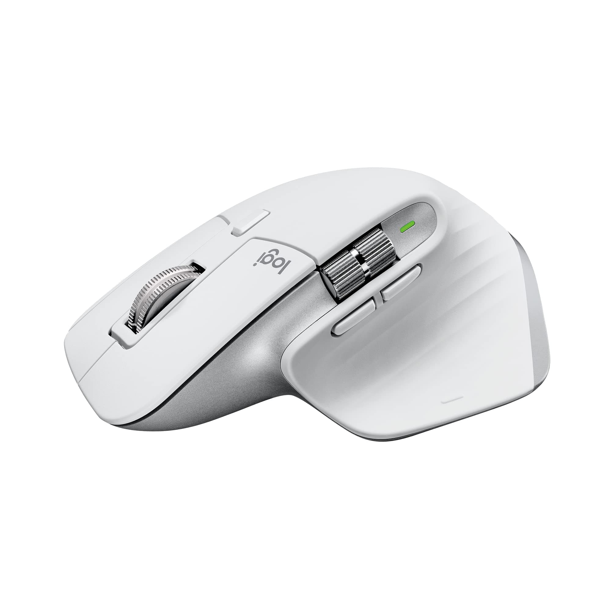 (Refurbished) Logitech MX Master 3S for Mac - Wireless Bluetooth Mouse with Ultra-Fast Scrolling, Ergo, 8K DPI, Quiet Clicks, Track on Glass, Customization, USB-C, Apple, iPad - Pale Grey