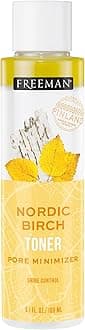 Freeman Exotic Blends Shine Control Nordic Birch Toner, Pore Minimizing Face Toner, Removes Makeup and Dirt, 6.1 fl.oz./180 mL Bottle