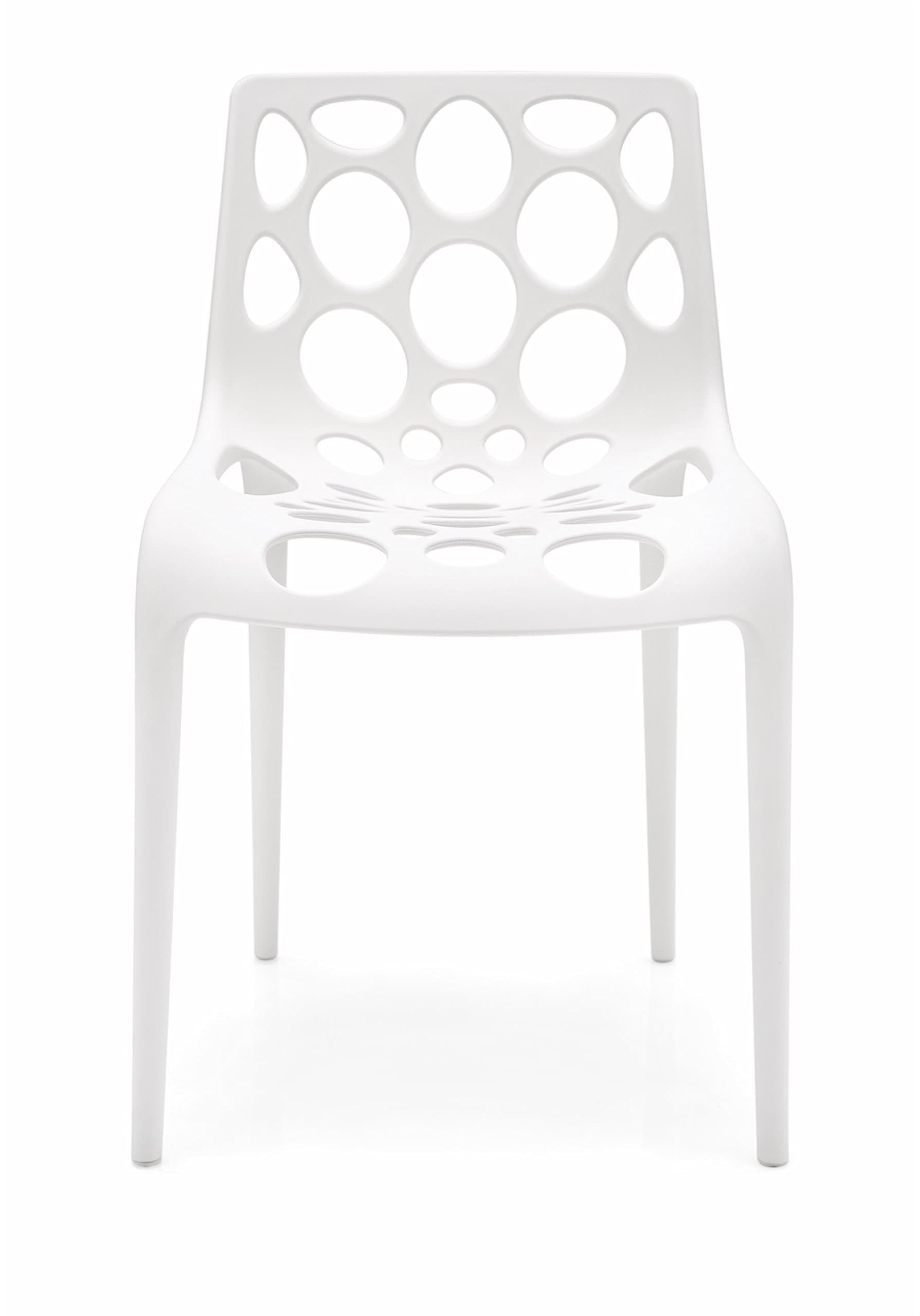"Hero Polypropylene Matt Optic White Outdoor Stackable Chair