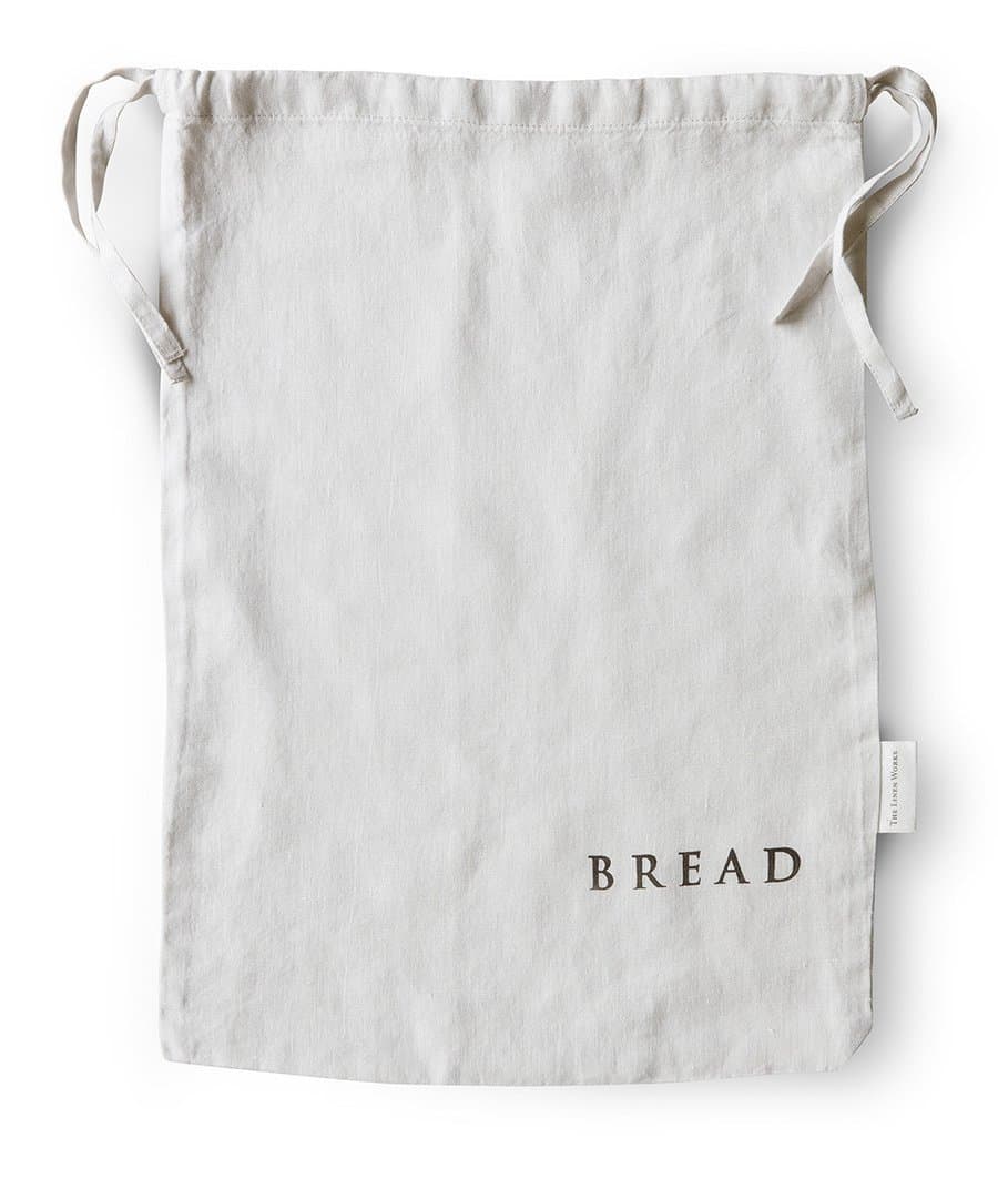 Dove Grey Linen Bread Bag