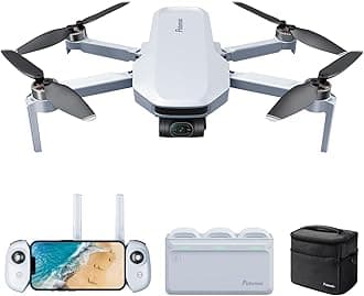 Potensic ATOM 4K GPS Drone with 3-Axis Gimbal, 6KM FPV Transmission, Visual Following/QuickShots/RTH, Under 249g, Wind Force 5, Long Flight Time, 12MP Photos (ATOM Fly More Combo - US)