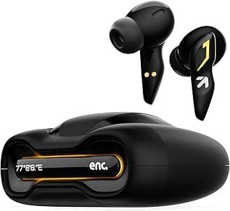- GOBOULT Astra Truly Wireless in Ear Earbuds with 48H Playtime, Built-in App Support, 45ms Low Latency Gaming, 4 Mics ENC, Breathing LEDs,13mm Bass Drivers, TWS Ear Buds (Black Gloss)