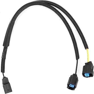 Car Horn Adapter Wiring Harness 1 to 2 Horn Adapter Connector Y Type Horn Special Plug Wiring Kit Compatible with Honda (-2016) / Acura Car Truck Horn Plug and Play. (Single pin Plug)