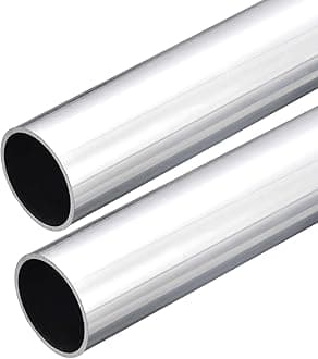 DMiotech 2Pack (32mm OD x 29mm ID) 6063 Aluminum Round Tube 300mm Length Industry Metal Tubing for Machinery Frame Construction DIY Projects