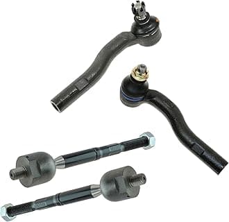 TRQ Front Inner and Outer Tie Rod Set 4 Piece Compatible with 2002-2010 Lexus SC430