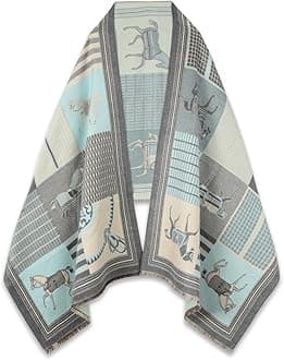 EXTREE Scarfs for Women Pashmina Silky Shawl Wrap for Evening Dressing Blanket Open Front Poncho Cape