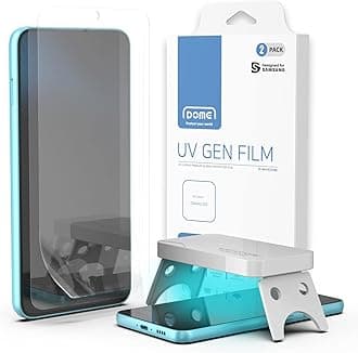 Whitestone UV GEN Film Screen Protector for Samsung Galaxy S23 Hard Coated Film Screen Protector with UV light for Samsung Galaxy S23