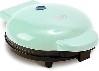 Round Express Electric - Pancake Maker & Eggs Griddle System - Healthy Breakfast Maker - Quick Heat-Up & Easy Cleanup - nonstick surface - Aqua