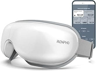 RENPHO Smart Eye Massager with App Control, Mothers Day Gifts Birthday for Mom Her, FSA Eligible HSA Eye Mask with Heat, Bluetooth Music for Migraine Relief, Dry Eyes Relax for Men Dad Eyeris 1