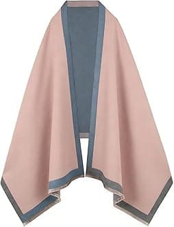 Scarfs for Women Pashmina Silky Shawl Wrap for Evening Dressing Blanket Open Front Poncho Cape