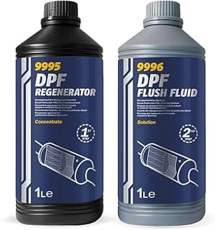 MANNOL 9995/9996 DPF Regenerator DPF Flush Fluid for Gentle Cleaning and Restoring The Efficiency of Diesel particulate Filters of All Diesel Engines 1 + 1 litres Imported from Germany
