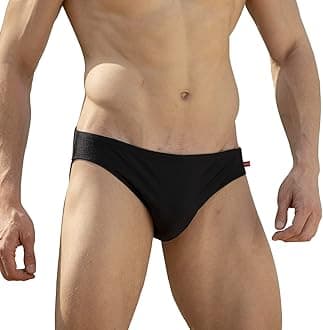 Mens Swim Thong Sexy Swimwear Bikini Swimsuit Swimming Briefs String Bright Fabric with Drawstring Swim Tanga