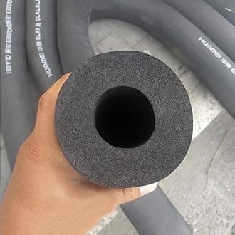 Aigoss Flexible Pipe Insulation Tubing 3/4" 1" 1-1/4" 1-1/2" 2" 2-1/2" 3" 3-1/2" 4" ID Black Freeze Protection Heat Preservation Foam Tube for Industry and Construction