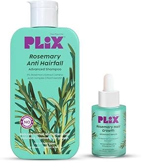 Fix Rosemary Advanced Anti Hair Fall Shampoo & Serum | Reducing Hair Loss & Breakage | All Hair Types | Men & Women | Sulphate & Parabeen Free| Dermatologically Tested, 440 g