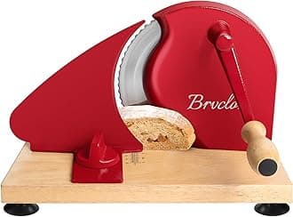 Manual Bread Slicer for Homemade Sourdough Bread, Adjustable Thickness&Evenly Slicing, Hand Crank Bread Slicer with Scale Line and Suction Cup, Serrated Blade Design, Patent