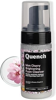 Brightening Foam Cleanser with Cherry Blossom Radiance | Korean Face Wash for Glowing Skin | Removes Makeup, Dirt & Impurities | Brightens Dull Skin | Made in Korea (100ml)
