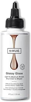dpHUE Glossy Glaze, Light-Medium Brown - In-Shower Liquid Hair Gloss for Luminous Shine & Sheer Color - Paraben, SLS & SLES Sulfate Free - Leaping Bunny Certified