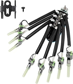 FJ504 Spider Fuel Injectors for GMC Savana C1500 C2500 C3500 K1500 K2500 K3500 Yukon Chevy C1500 C2500 Suburban C3500 Express K1500 K2500 K3500 Tahoe P30 Cadillac Escalade 1996-2002 5.7L V8