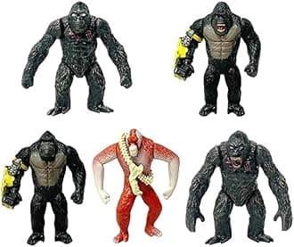 De-Lite™ Action Figures Soft Touch Vinyl Plastic Collectible Model Toys… (New Empire, 5 pcs Set, 6-8cm)