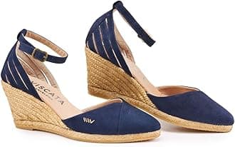 VISCATAUllastret Espadrille Suede Wedges Spain Handmade 2 ½” Heel Women's Sandals with Premium Suede Upper and 100% Natural Jute Midsole for all Occasions: Casual, Work, Party