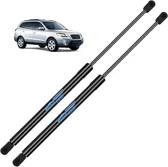 – 2Pcs Rear Tailgate Boot Struts for Santa Fe MK II All Engine SUV 2007-2012 Car Boot Lift Support Tailgate Struts Heavy Duty Gas Struts Replace #81770-2B001