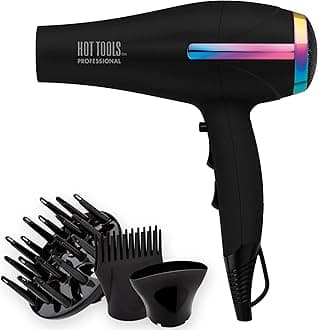 HOT TOOLS 1875W Professional Turbo Ceramic Rainbow Hair Dryer